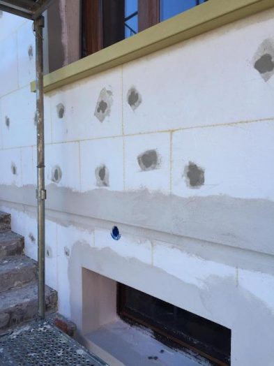 isolation par l'extérieur en polystyrène